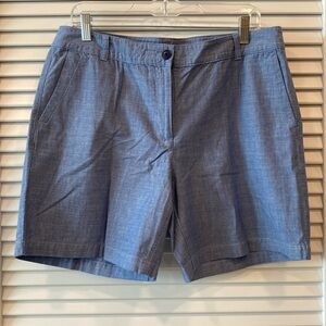 Talbots Chambray Shorts Size 12